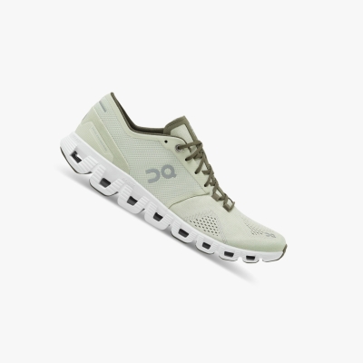 Green Men's QC Cloud X Training Shoes | 425179-VFQ
